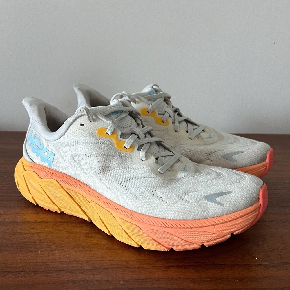 Hoka One One Arahi 6 Running Shoes Nimbus Cloud Blanc De Blanc Women's 10.5